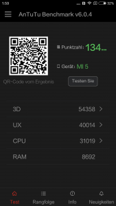 Antutu Benchmark Xiaomi mi5