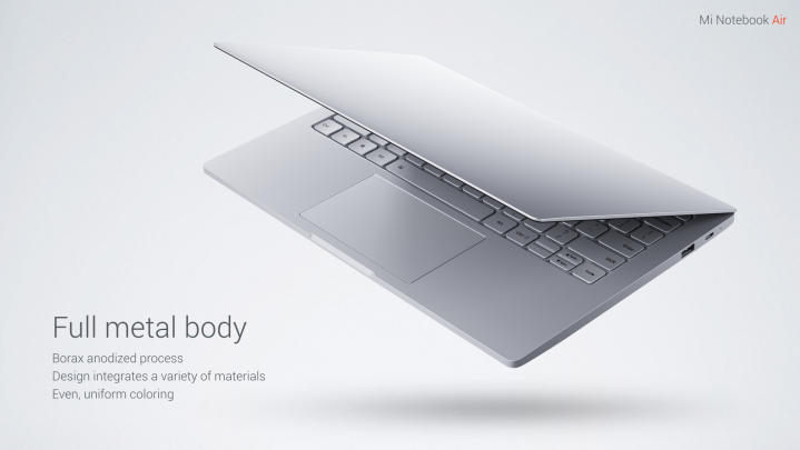 Xiaomi Mi Notebook Air Dsign Verarbeitung