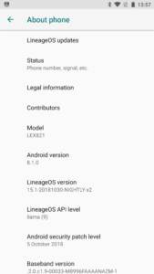 LeEco Le Max 2 mit LineageOS