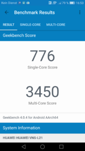 Huawei P9 Lite Geekbench 4