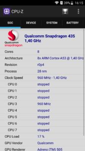 ZTE Blade V8 CPU Z