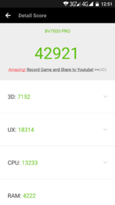 Blackview BV7000 Pro Antutu Benchmark