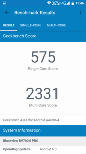 Blackview BV7000 Pro Geekbench 4 1