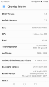 Huawei P9 EMUI System 1