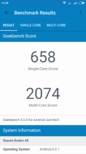 Xiaomi Redmi 4X Geekbench 4 1