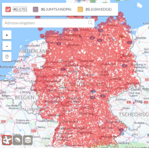 Vodaphone LTE Netzabdeckung