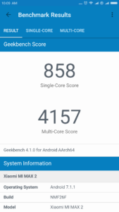 Xiaomi Mi Max 2 Geekbench 4