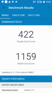 Hafury Umax Geekbench 3