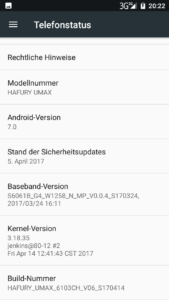 Hafury Umax System Android 7 5