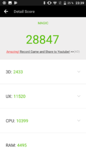 Cubot Magic Antutu Benchmark