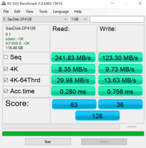 SSD Benchmark Chuwi Lapbook Air