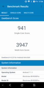 losless blackview bv9000pro geekbench