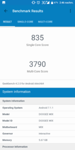 Doogee Mix 2 Geekbench