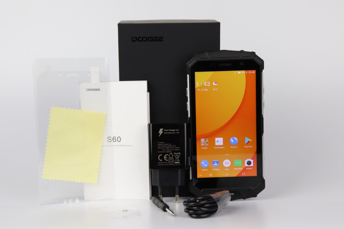 Doogee S60 Lieferumfang