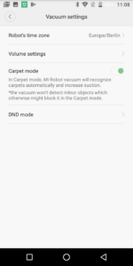 Xiaomi Roborock Sweep ONE Carpet Mode Teppich