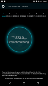 AGM X2 Outdoor Smartphone Test VOC AGM Air App 1