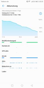 Huawei Mate 10 Pro Test Screenshot Akku 1