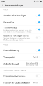 Xiaomi Redmi S2 Camera Settings 3