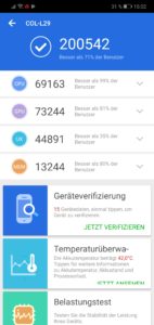 Honor 10 Testbericht Screenshot Antutu 1