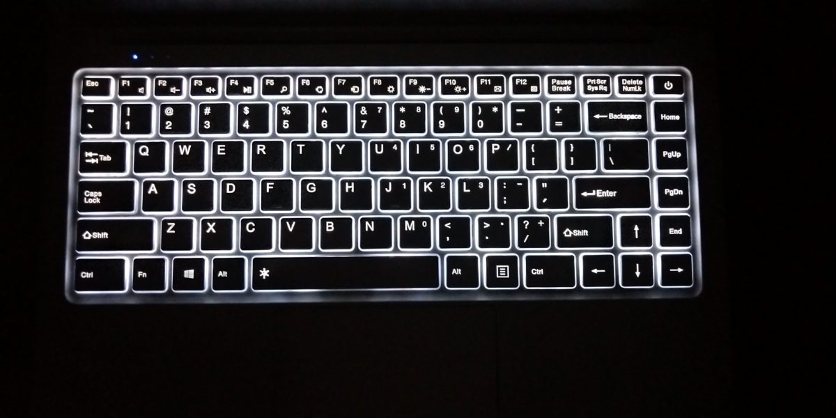 EZBook X4 Keyboard light max