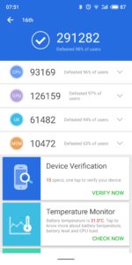 Meizu 16th Antutu Benchmark