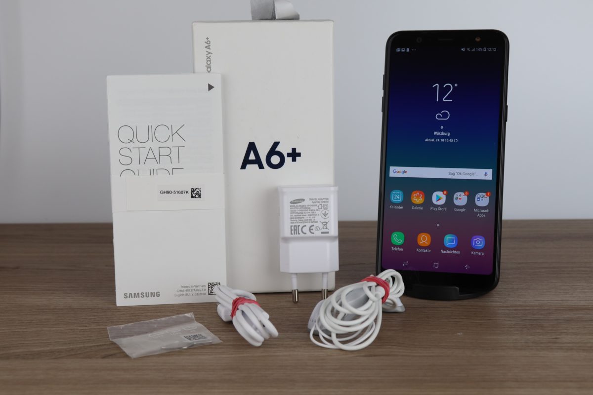 Samsung Galaxy A6 Lieferumfang 1