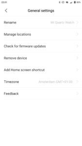 Xiaomi Mijia SYB01 Mi Home General Settings