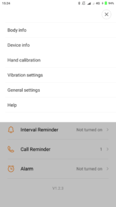 Xiaomi Mijia SYB01 Mi Home Settings