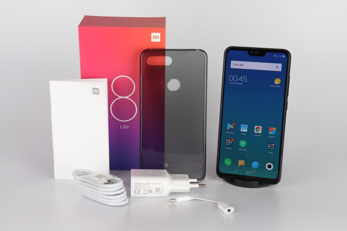 Xiaomi Mi8 Lite Lieferumfang Global Version