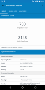 Gome U7 Mini Geekbench