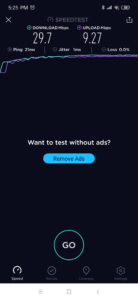 WIFI Speedtest Redmi Note 7