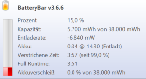 Chuwi aerobook Office Nutzung halbe Helligkeit