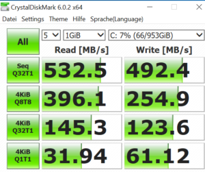 chuwi aerobook ssd speed