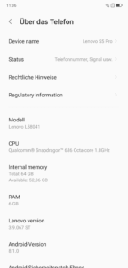 Lenovo S5 Pro Testbericht Screenshots 22