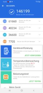 Samsung a50 AnTuTu Benchmark