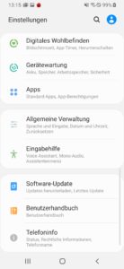 samsung galaxy a40 einstellungen 1