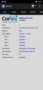 Ulefone S10 Pro CPU Z