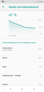 Ulefone S10 Pro Verbrauch