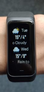 Amazfit Band 2 Weather