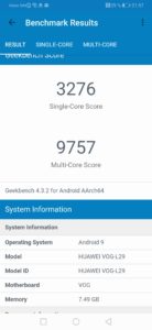 Huawei P30 Pro geekbench