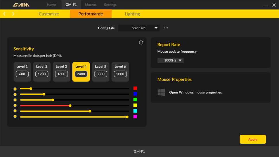 Aukey RGB Gaming Maus Test App 3