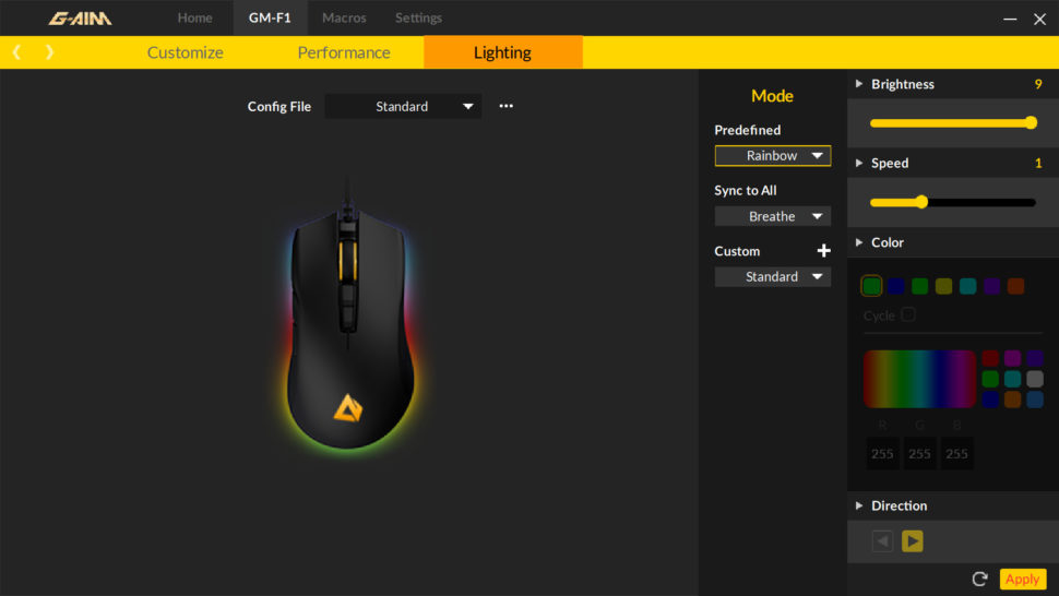 Aukey RGB Gaming Maus Test App 4