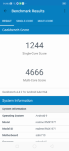 Realme 5 pro geekbench