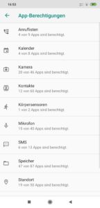 MIUI App Rechte 2