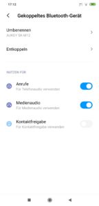 MIUI Bluetooth Löschen