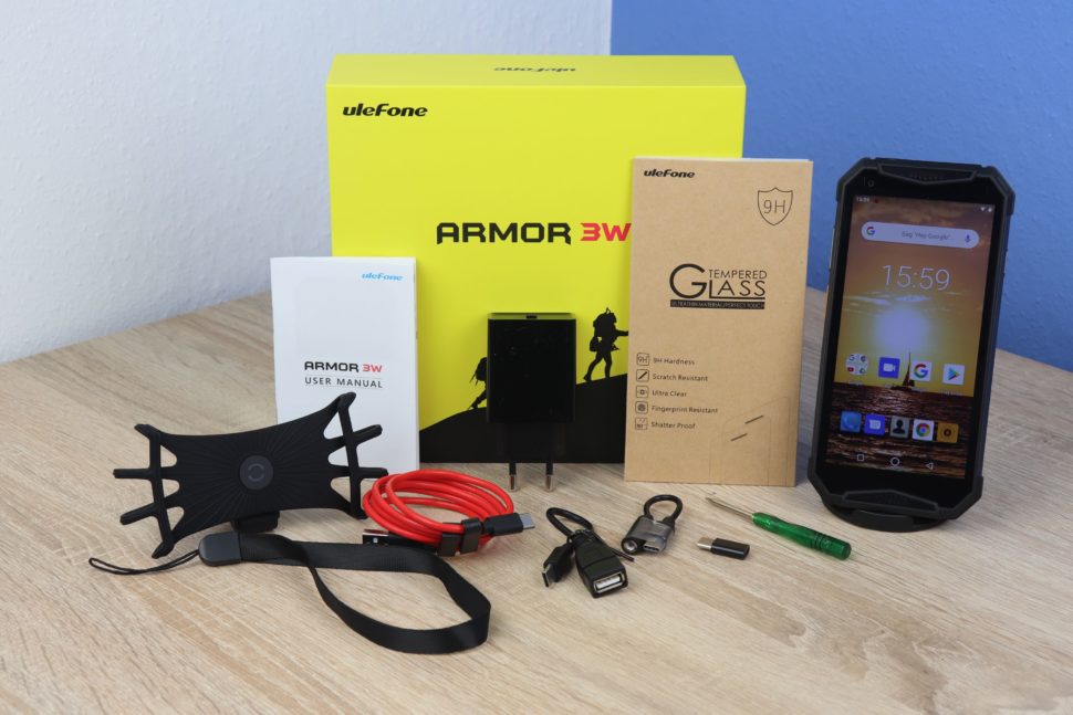 Ulefone Armor 3W Lieferumfang