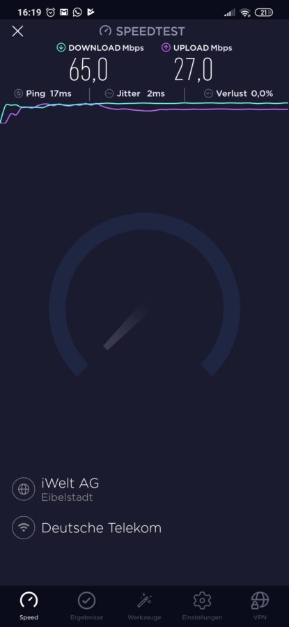 Screenshot 2019 11 27 16 19 19 230 org.zwanoo.android.speedtest