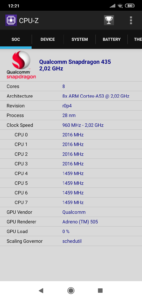 Xiaomi Redmi 8 CPU Z