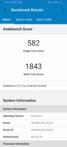 honor 9x geekbench