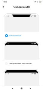 MIUI 11 Notch einstellen 2